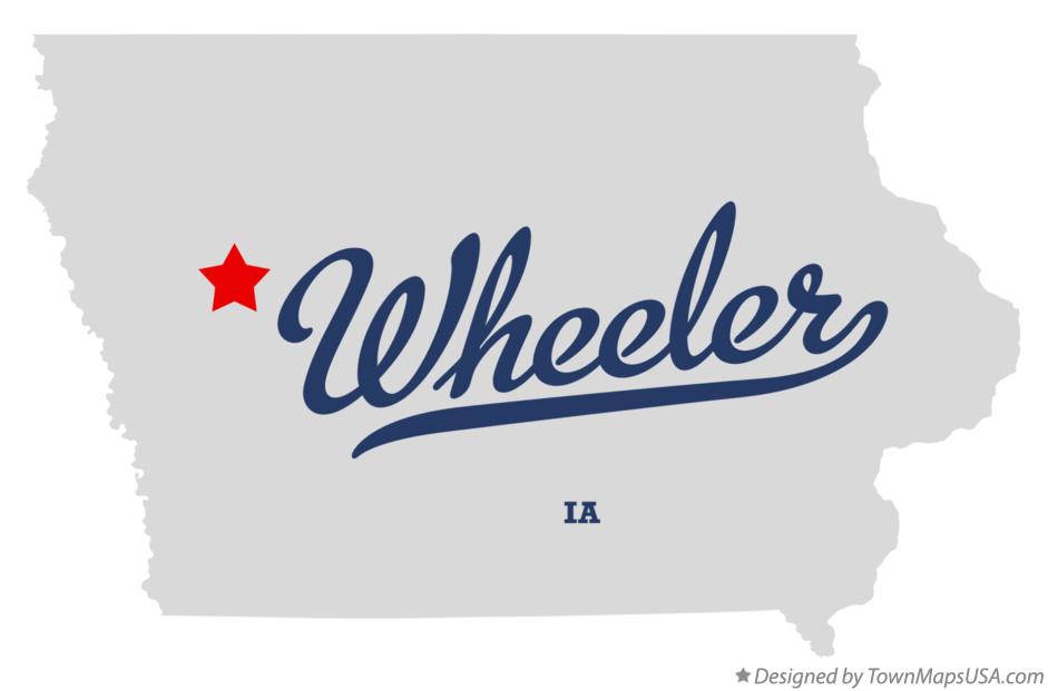 Map of Wheeler Iowa IA