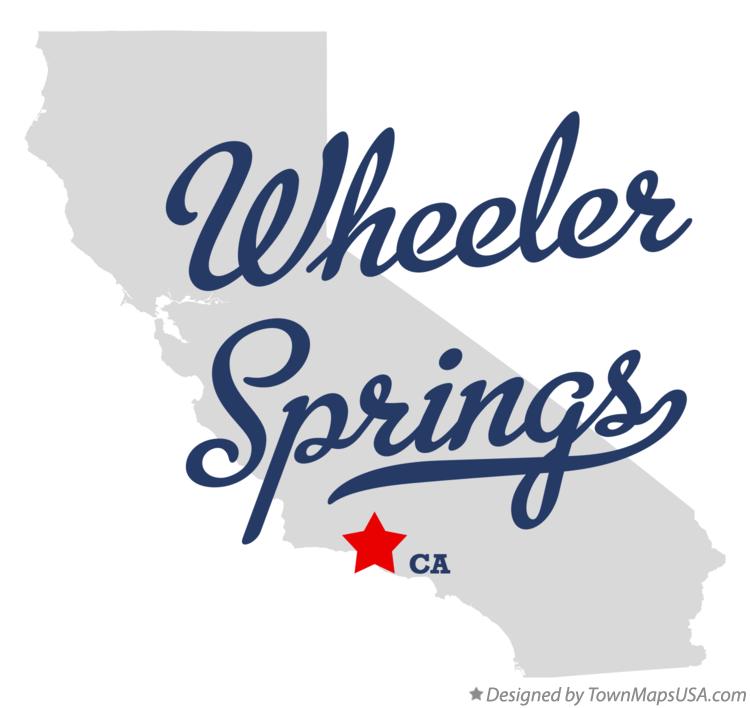 Map of Wheeler Springs California CA