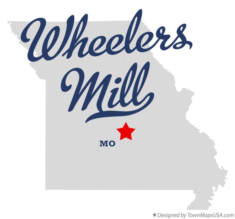 Map of Wheelers Mill Missouri MO
