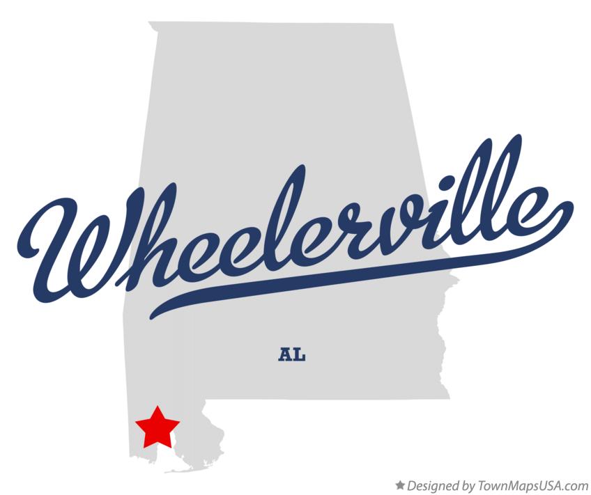 Map of Wheelerville Alabama AL