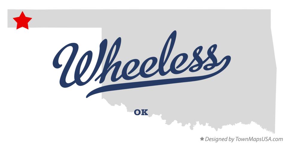Map of Wheeless Oklahoma OK
