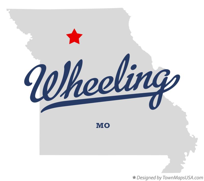 Map of Wheeling Missouri MO