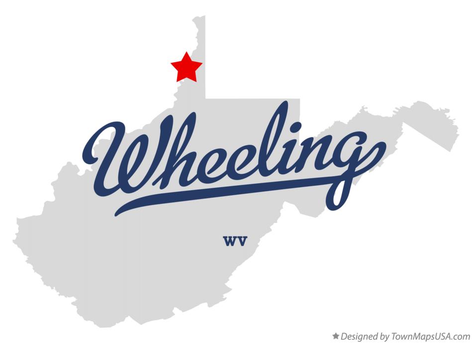 Map Of Wheeling WV West Virginia