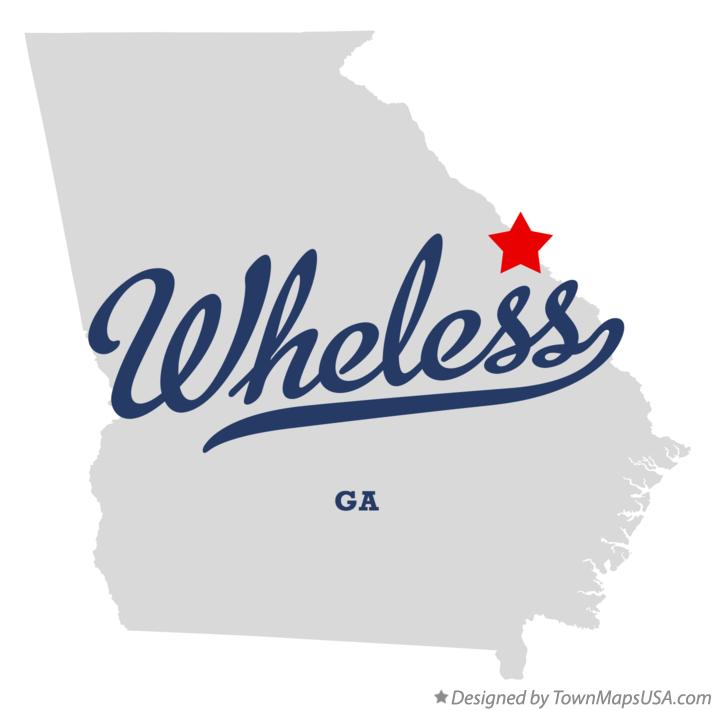 Map of Wheless Georgia GA
