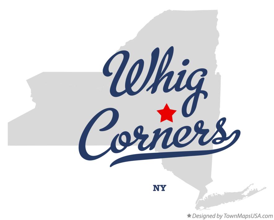 Map of Whig Corners New York NY