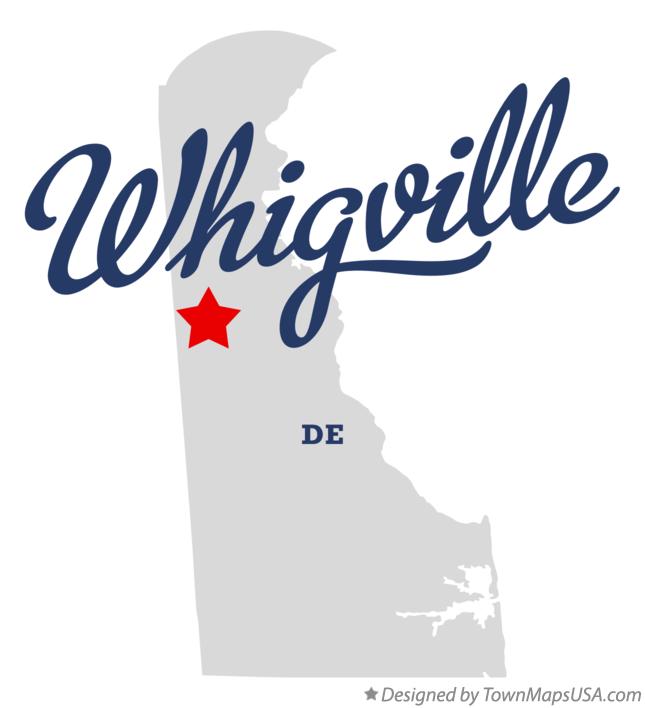 Map of Whigville Delaware DE
