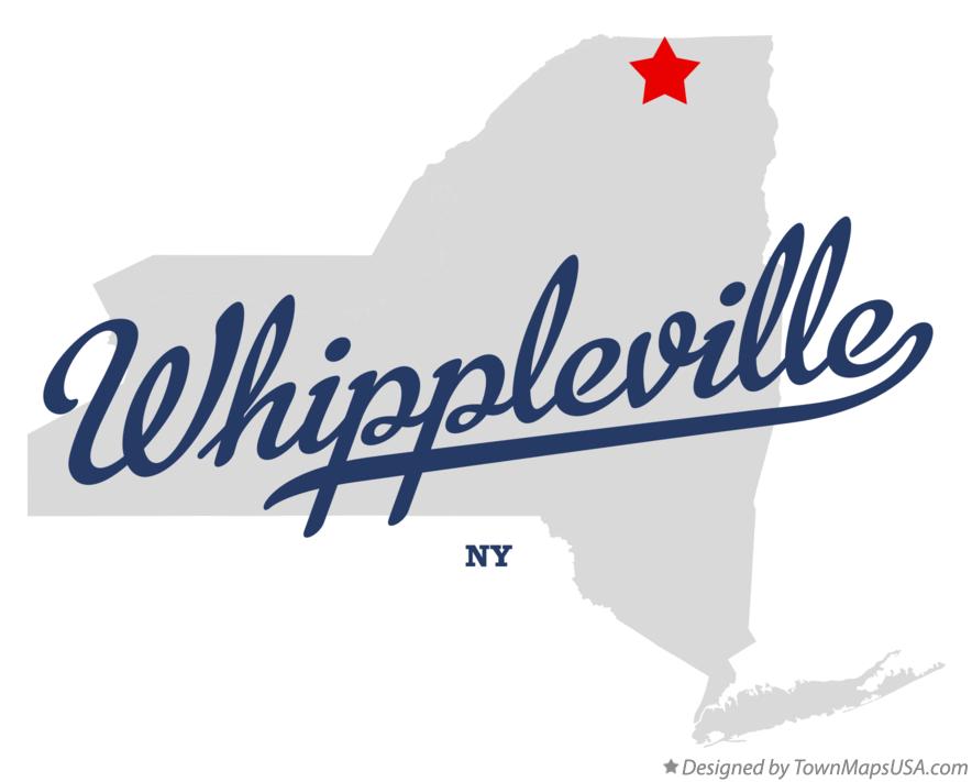 Map of Whippleville New York NY