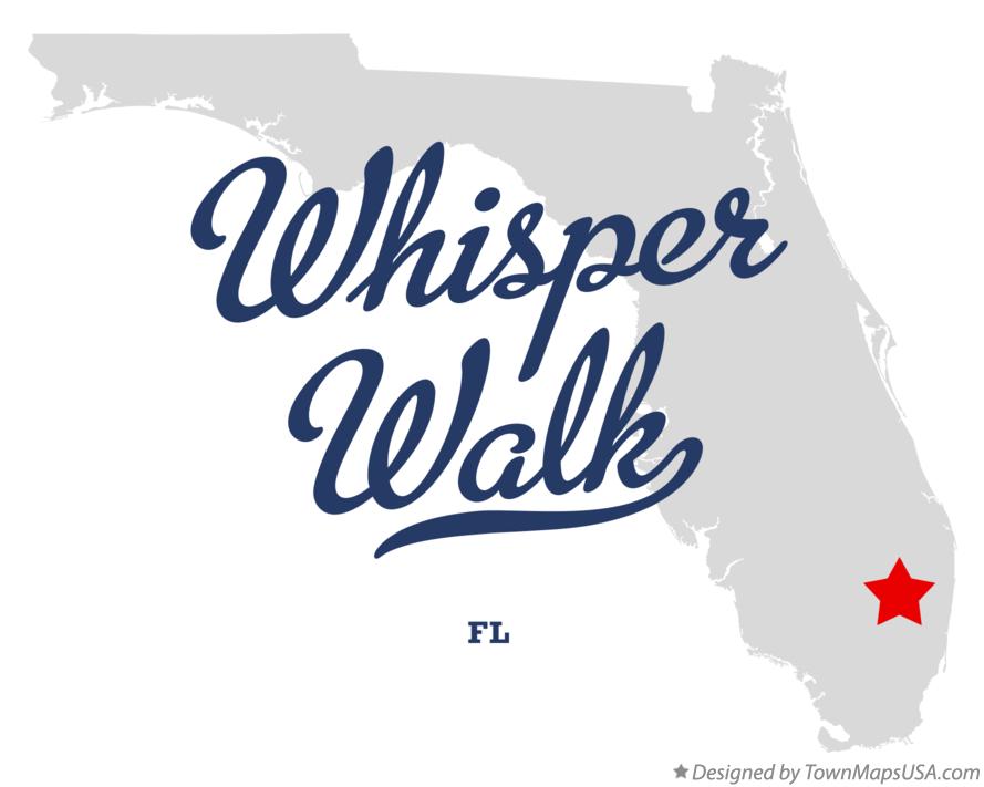 Map of Whisper Walk Florida FL