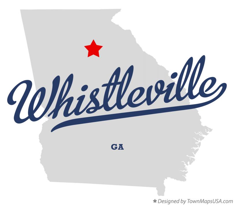 Map of Whistleville Georgia GA