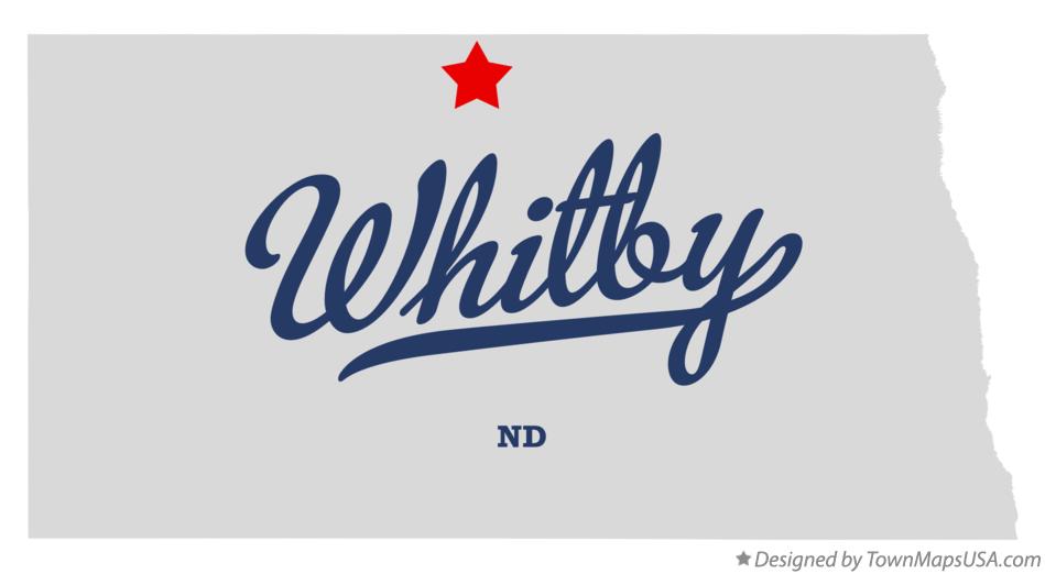 Map of Whitby North Dakota ND