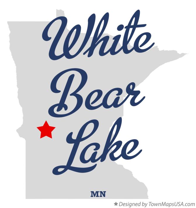 Map of White Bear Lake Minnesota MN