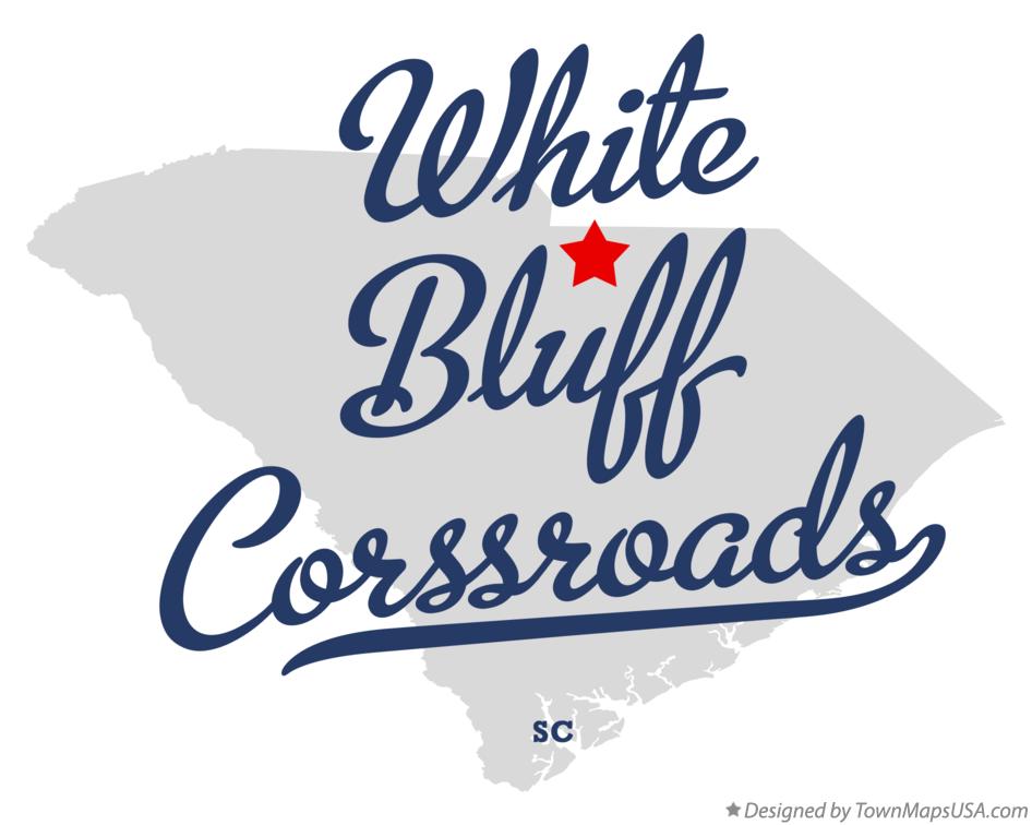 Map of White Bluff Corssroads South Carolina SC