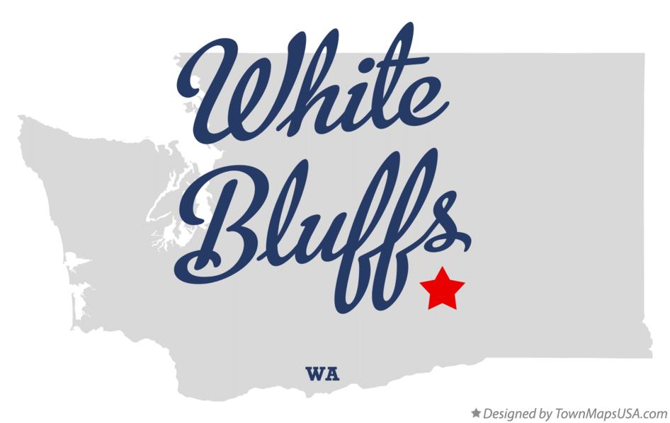 Map of White Bluffs Washington WA