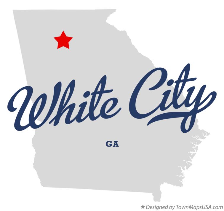 Map of White City Georgia GA