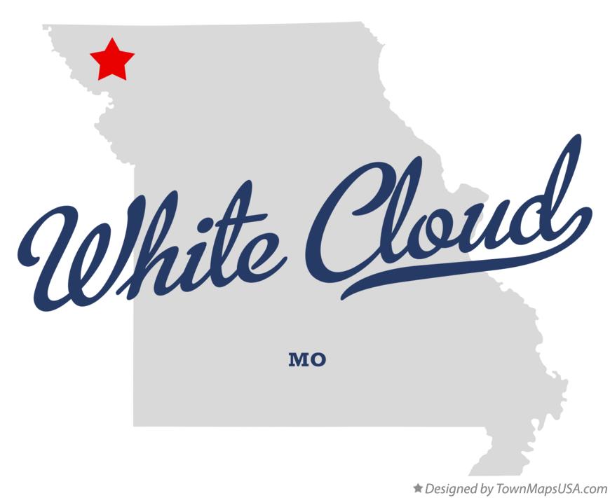Map of White Cloud Missouri MO