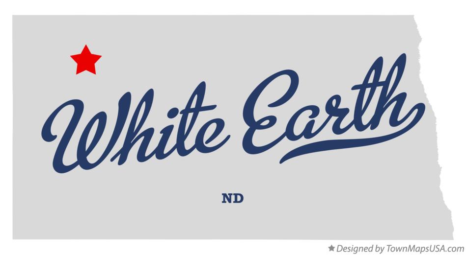 Map of White Earth North Dakota ND
