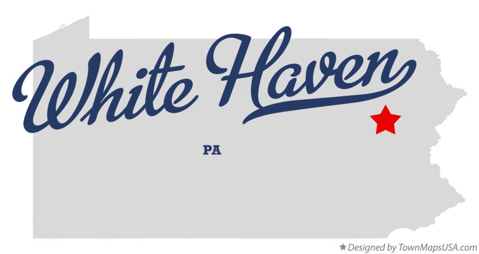 Map of White Haven Pennsylvania PA