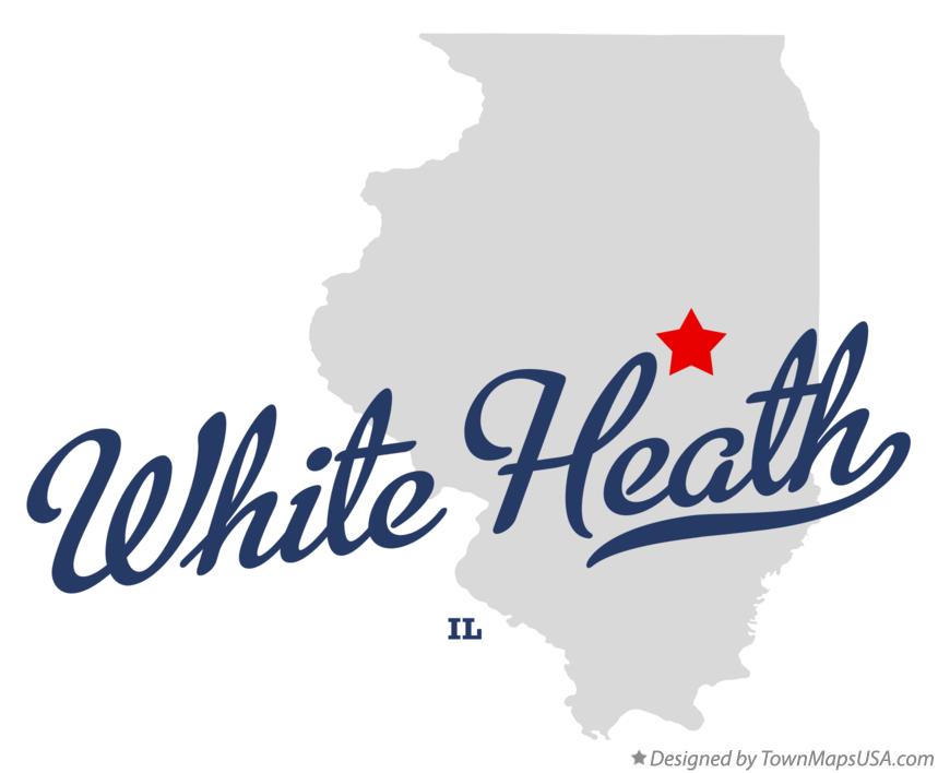 Map of White Heath Illinois IL