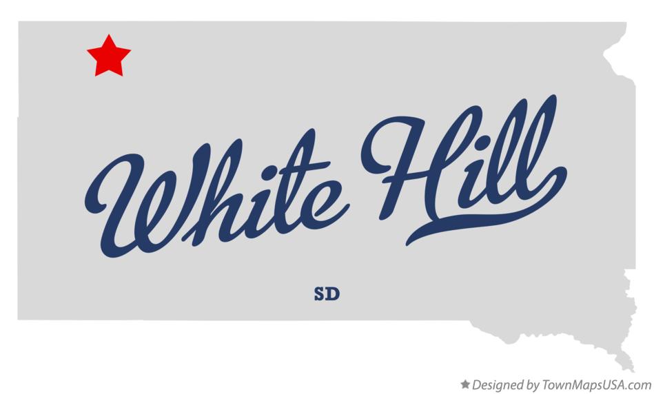 Map of White Hill South Dakota SD
