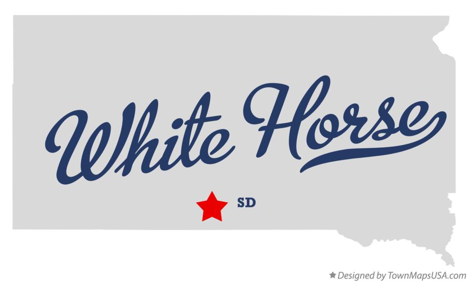 Map of White Horse South Dakota SD
