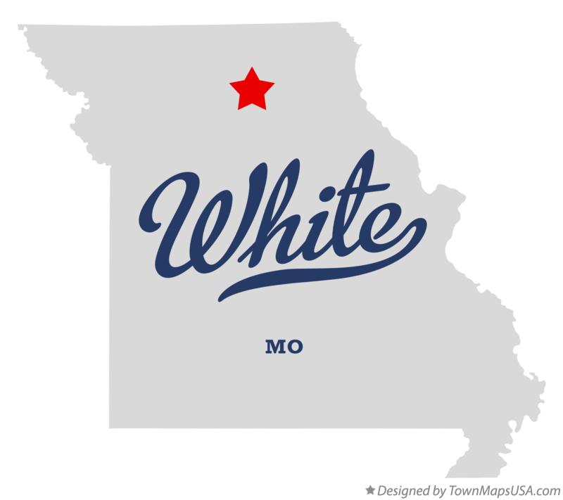 Map of White Missouri MO