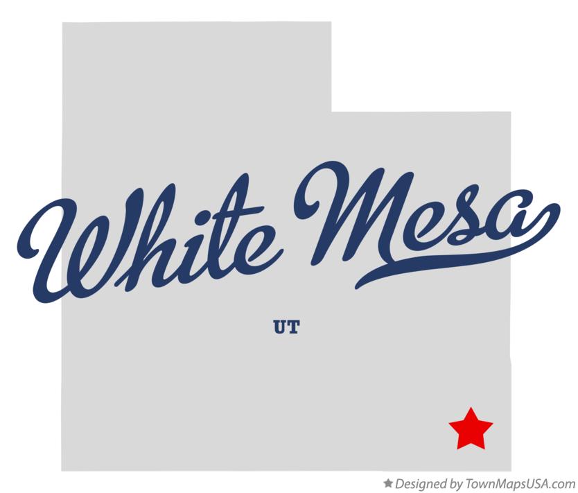 Map of White Mesa Utah UT