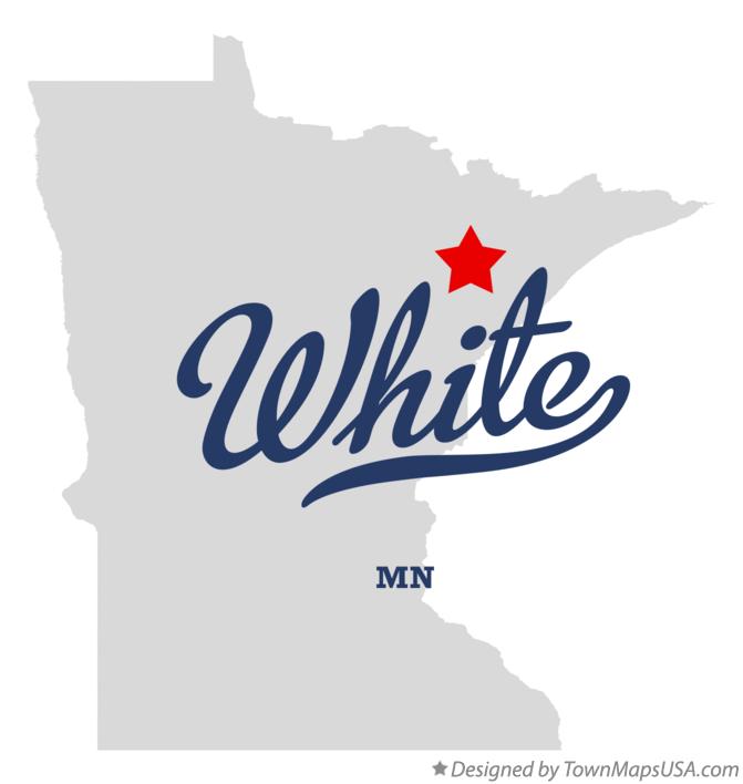 Map of White Minnesota MN