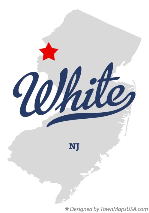 Map of White New Jersey NJ