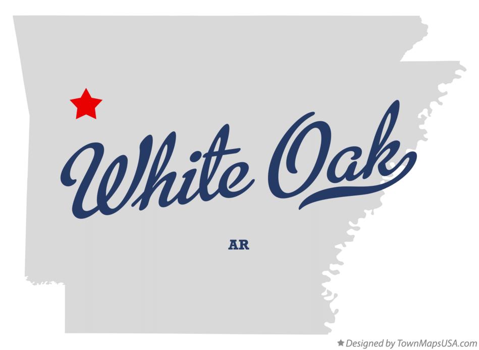 Map of White Oak Arkansas AR