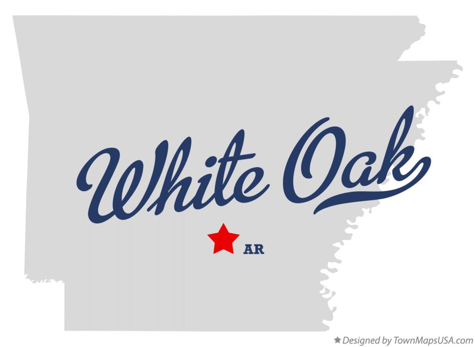 Map of White Oak Arkansas AR