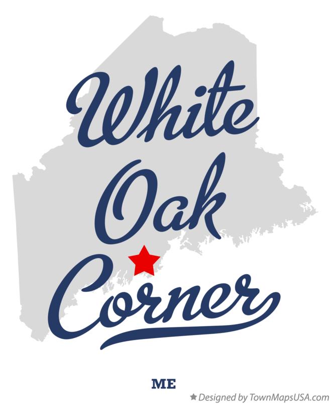 Map of White Oak Corner Maine ME
