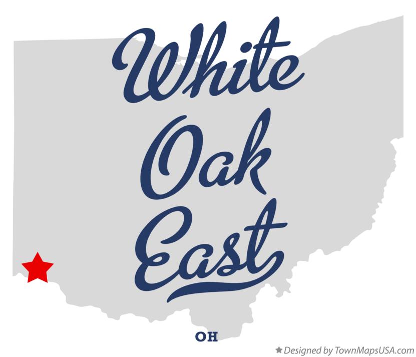 Map of White Oak East Ohio OH