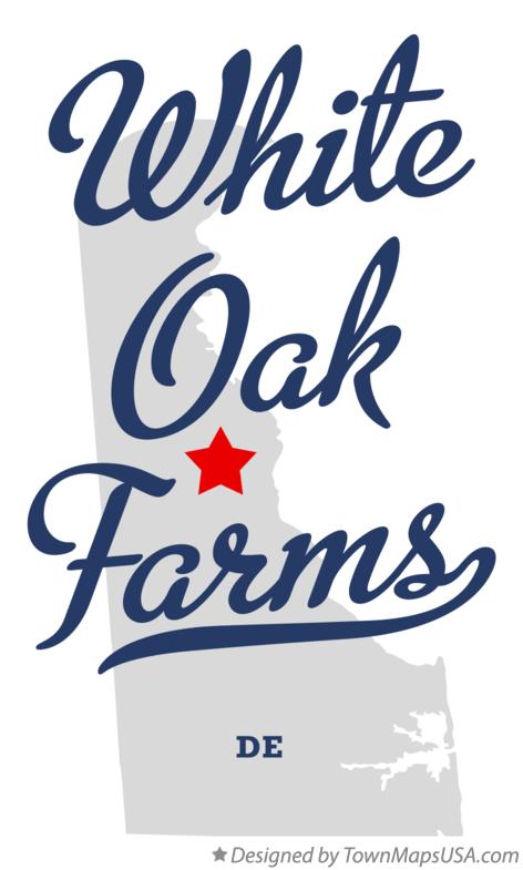 Map of White Oak Farms Delaware DE