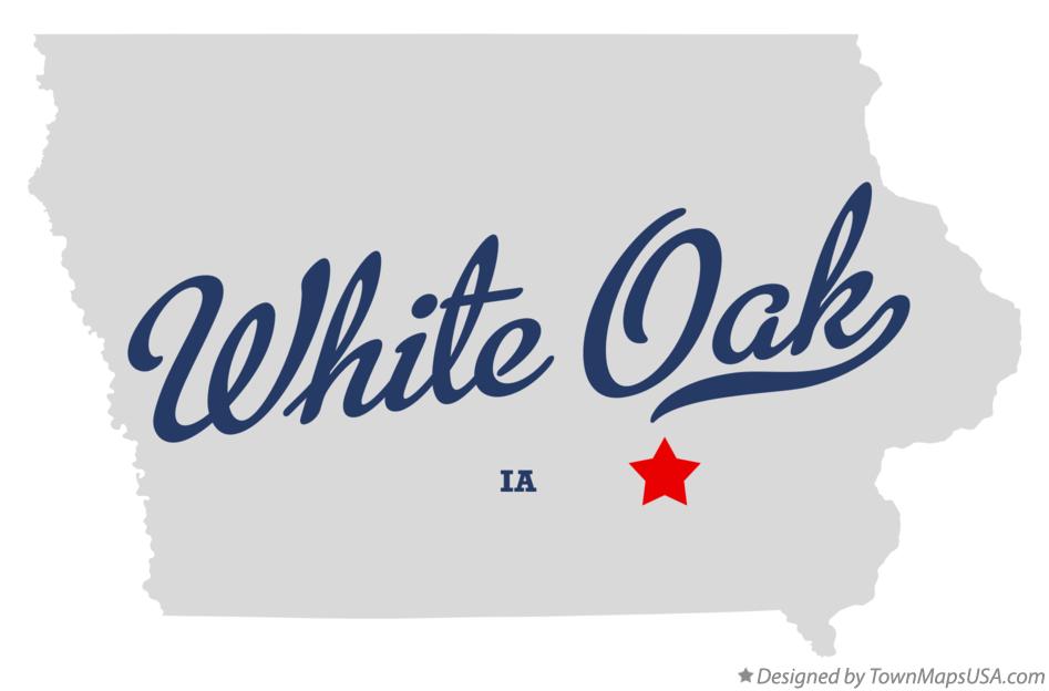 Map of White Oak Iowa IA