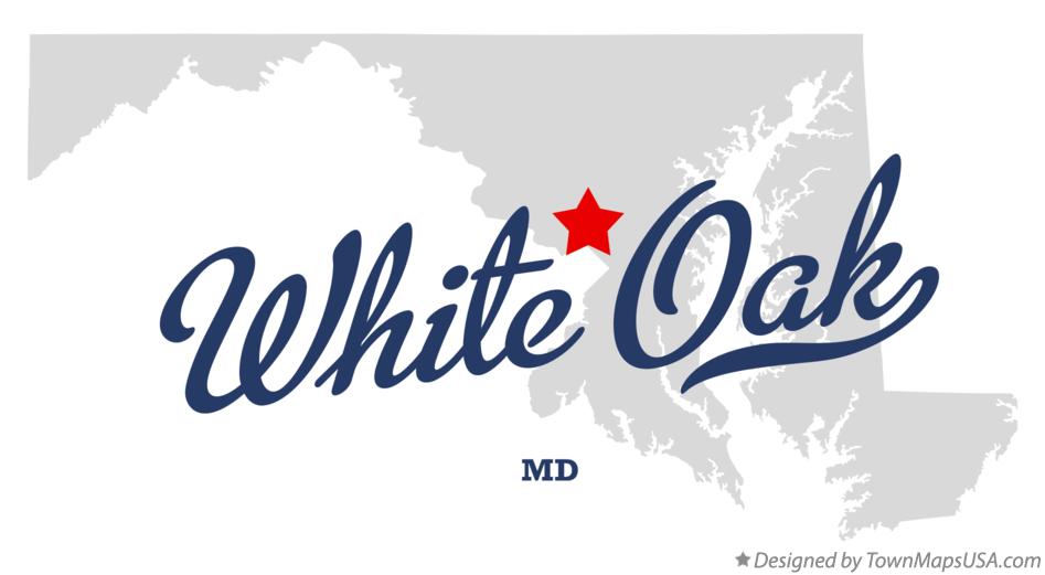 Map of White Oak Maryland MD