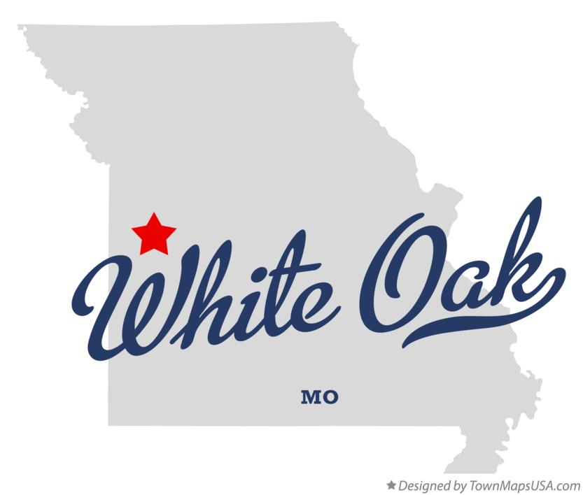 Map of White Oak Missouri MO