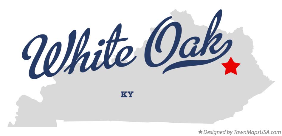 Map of White Oak Kentucky KY
