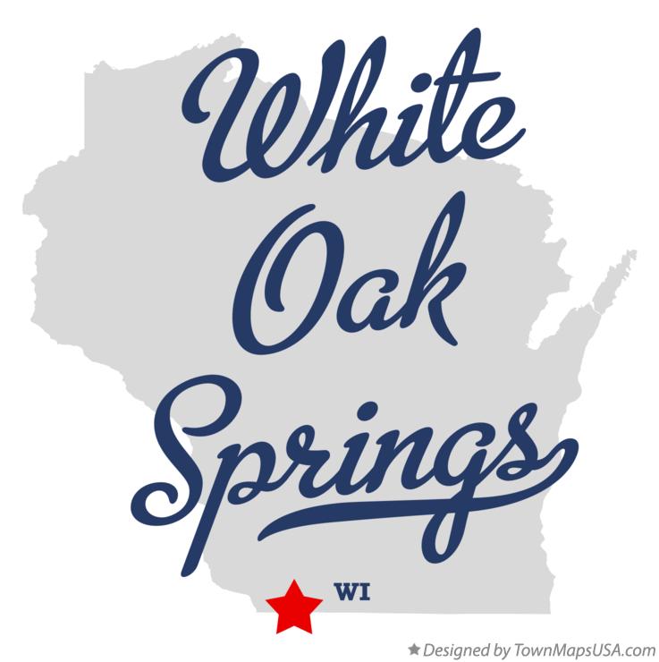 Map of White Oak Springs Wisconsin WI