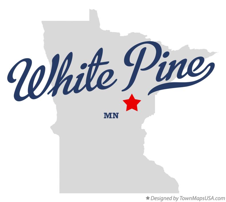Map of White Pine Minnesota MN