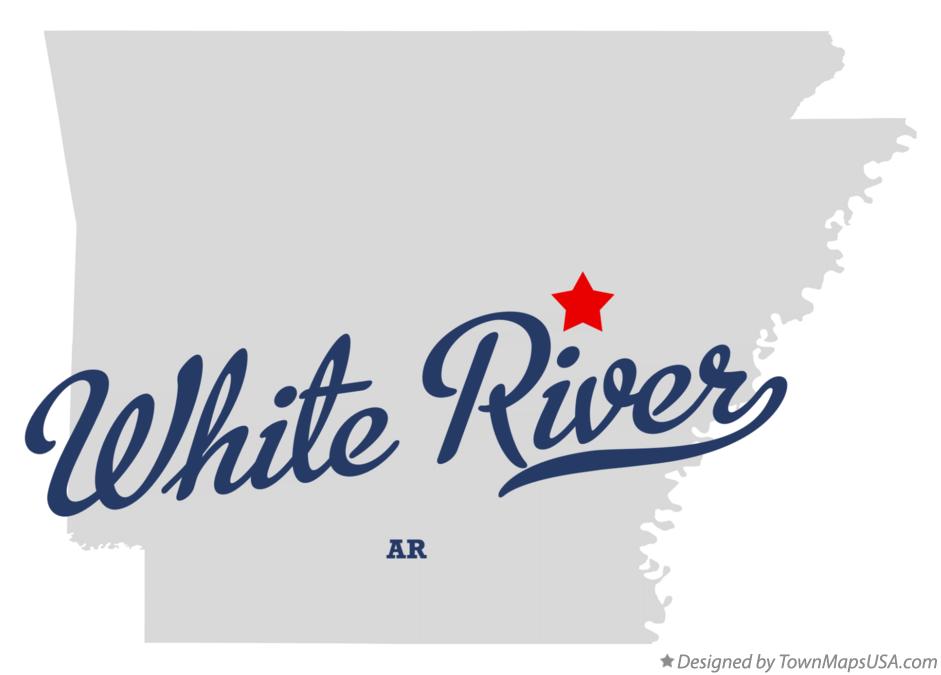 Map of White River Arkansas AR