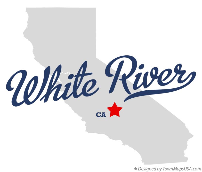 Map of White River California CA