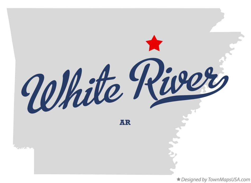 Map of White River Arkansas AR
