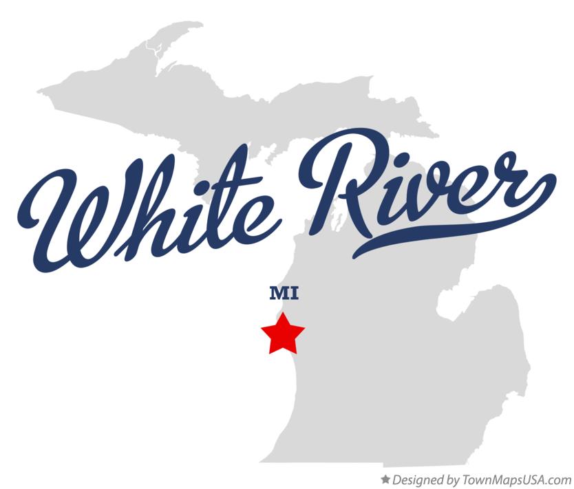 Map of White River Michigan MI