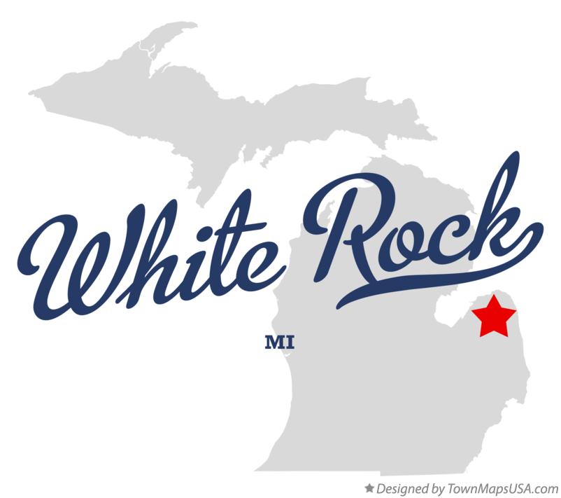 Map of White Rock Michigan MI