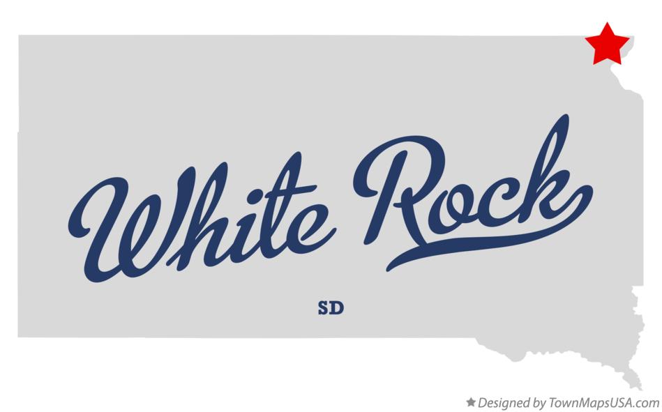 Map of White Rock South Dakota SD