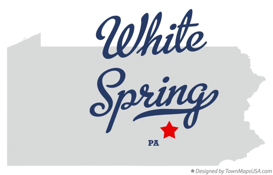 Map of White Spring Pennsylvania PA