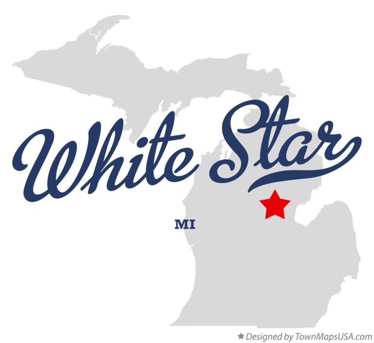 Map of White Star Michigan MI