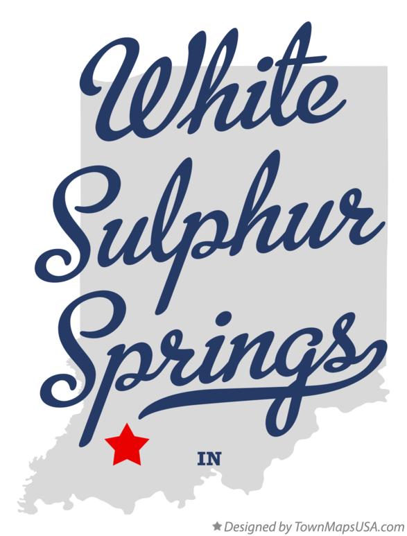Map of White Sulphur Springs Indiana IN