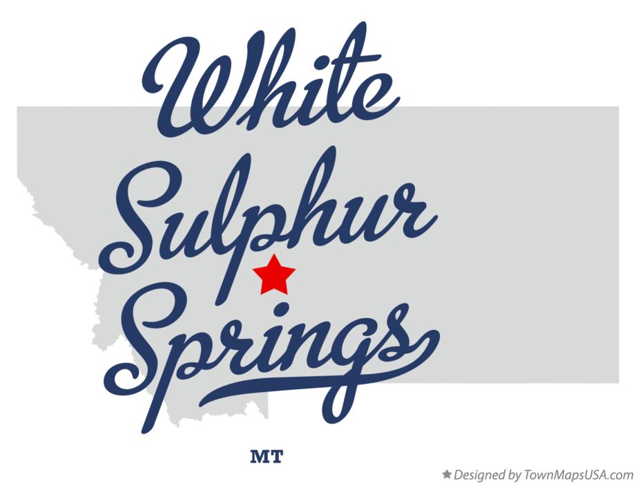 Map of White Sulphur Springs Montana MT