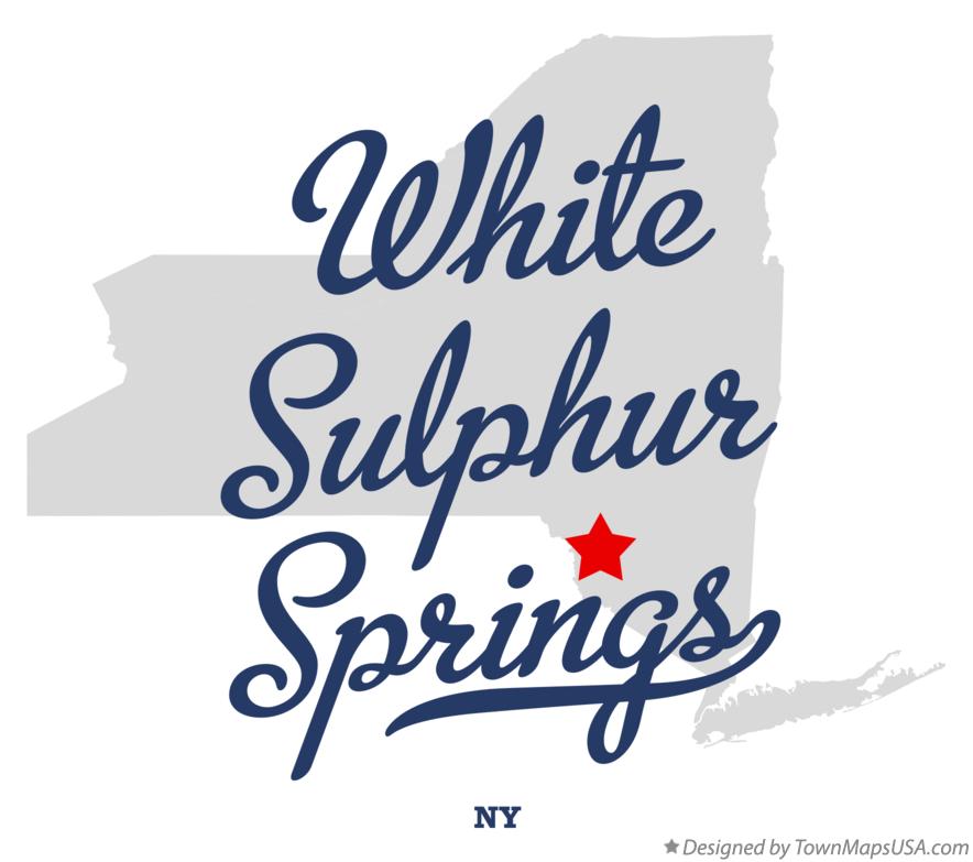 Map of White Sulphur Springs New York NY